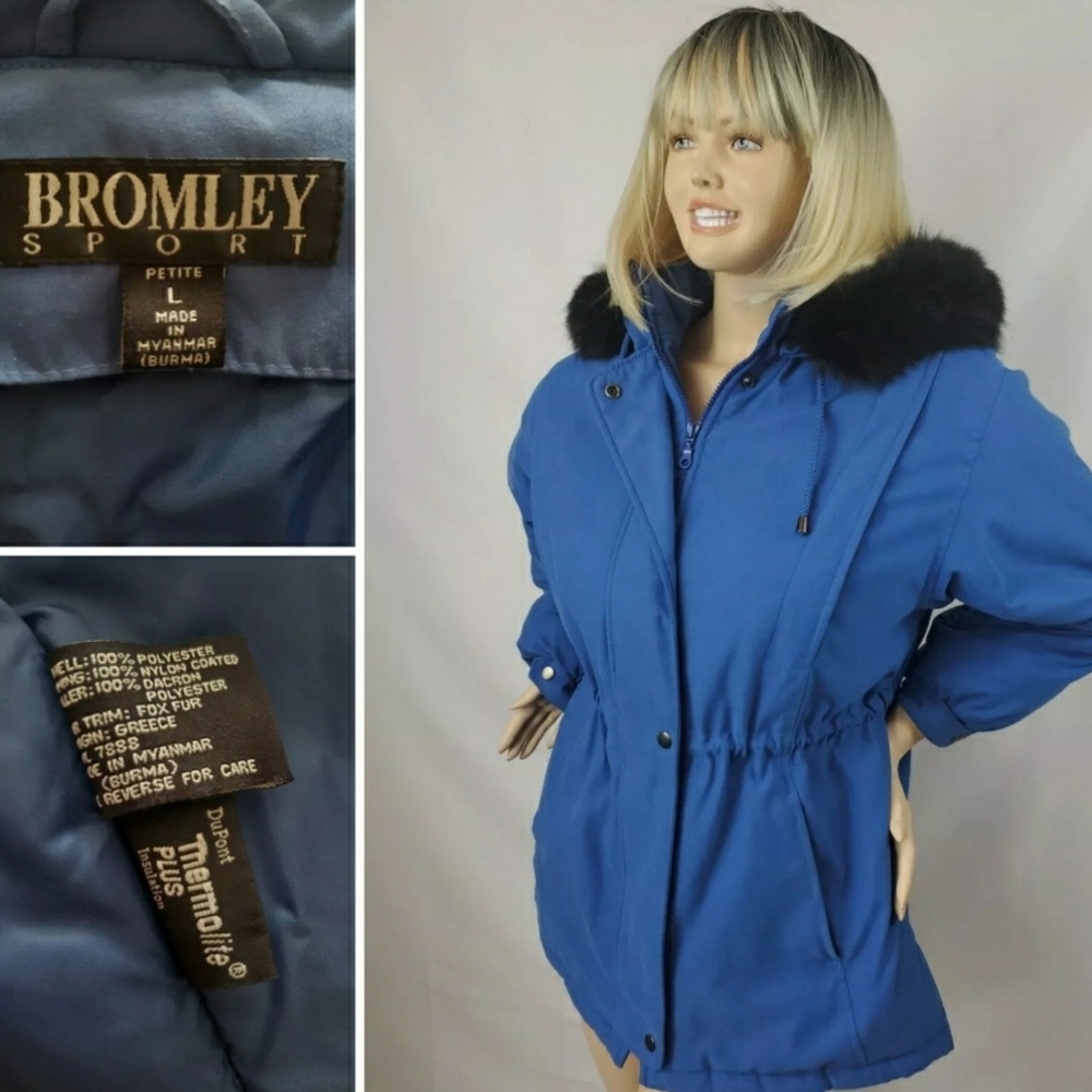 Bromley Winter Sport Coat Size Large/Petite Blue